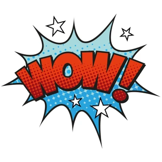 Adesivo murale - espressione di suono dei fumetti - WOW! 