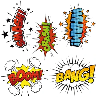 Wandtattoo Comic Soundeffects (Set) Wandtattoo Comic Soundeffects (Set)