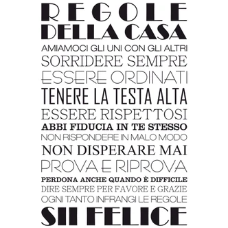 Wandtattoo Regole della casa 1 Wandtattoo Regole della casa 1