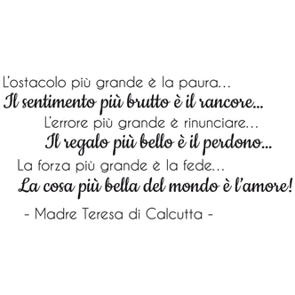 L\' ostacolo più grande... Wall Sticker 