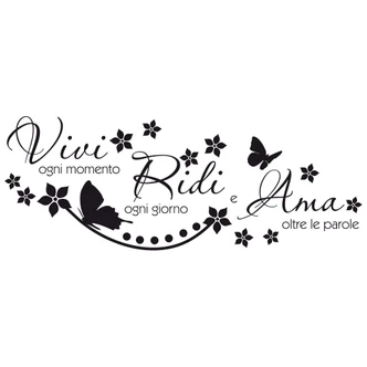 Wandtattoo Vivi ogni momento... Wandtattoo Vivi ogni momento...