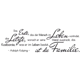 Wandtattoo Das Erste, das der Mensch... 