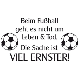 Wandtattoo Beim Fußball... 
