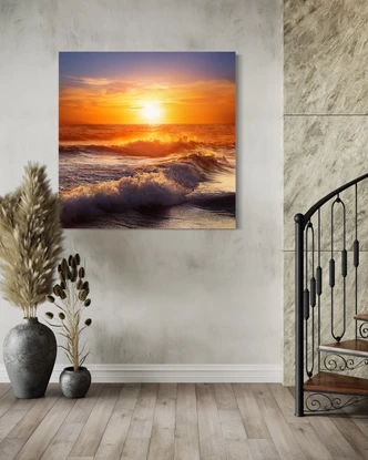 Leinwandbild Meer Welle Natur 