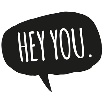 Adesivo murale Hey you 
