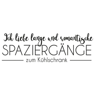 Wandtattoo Ich liebe lange und romantische Spaziergänge... 