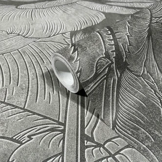 Fototapete mit Blumentotiv, Blumentapete Grau 2.70 x 1.59 cm 