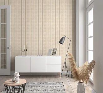 Vliestapete Streifen Modern, Klassisch, Romantisch in Gold  