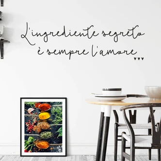 Muursticker  L'ingrediente segreto 
