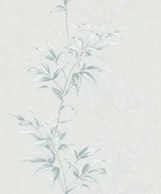 Non-woven wallpaper Floral Modern in Greige  