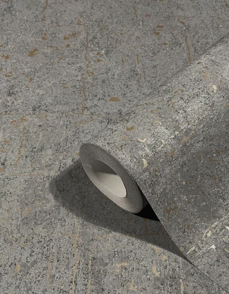Vliestapete in schimmernder Betonoptik anthrazit Struktur 