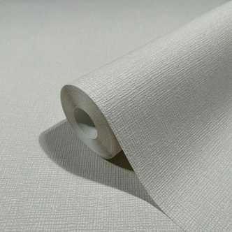 Vliestapete in textiler Struktur grau, beige Uni 