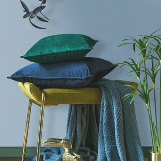 Vliestapete Strukturiert Uni Modern matt in Blau 