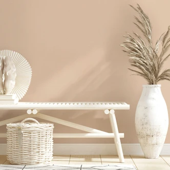 Vliestapete Strukturiert Uni Modern matt in Orange 