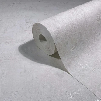 Vliesbehang beton, effen gipslook in wit Vliesbehang beton, effen gipslook in wit