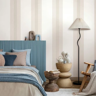 Papel pintado no tejido Rayas Classic mate en beige Papel pintado no tejido Rayas Classic mate en beige