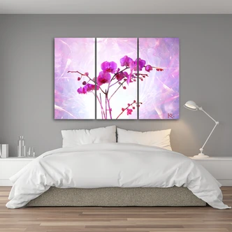 Leinwandbild 3 teilig, Essentielle Orchidee 