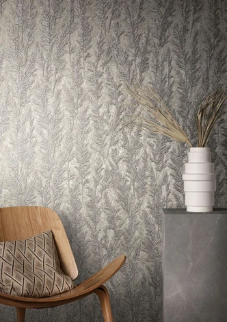 Vliestapete mit feinen Ästen rot, braun Floral 