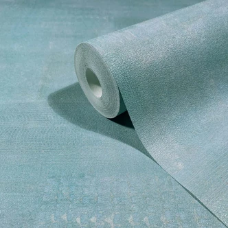 Tapeta z włókniny o wyglądzie tynku, betonu, gładka geometryczna matowa w kolorze niebieskim 