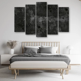 Leinwandbild 5 teilig, Alte Betonwand 