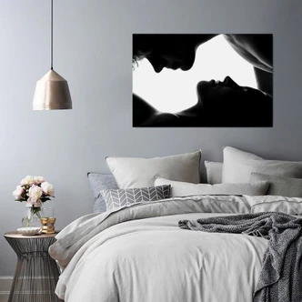 Leinwandbild, Küssendes Paar 