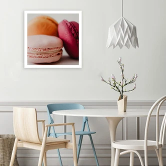 Leinwandbild, Bunte Macarons 