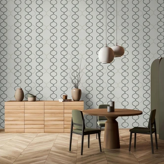 Vliestapete Grafisch Modern in Greige  
