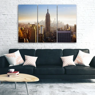 3 stykke lærredstryk, New York City 
