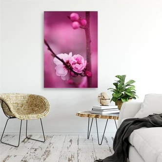 Leinwandbild, Rosa Blüte Pflanzen 