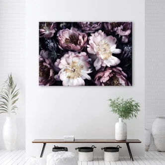 Leinwandbild, Blumenstrauß Vintage Retro 
