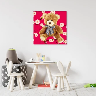 Canvasbillede, bamse 