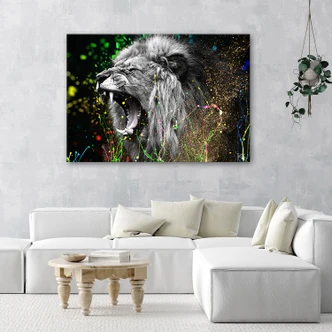 Canvasbillede, Løve dyr natur 