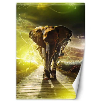 Fototapete, Neon Elefant Tier Fototapete, Neon Elefant Tier