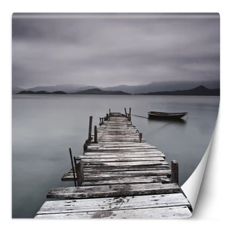 Fototapete, Steg Landschaft See 