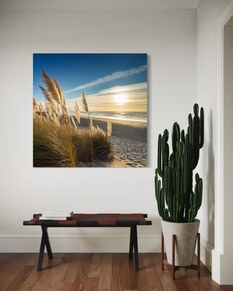 Leinwandbild Strand Meer Natur 