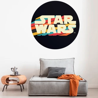 Selbstklebende Vlies Fototapete - Star Wars Typeface - 125 x 125 cm Selbstklebende Vlies Fototapete - Star Wars Typeface - 125 x 125 cm