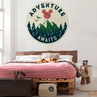 zelfklevend behang - Mickey Adventure - 125 x 125 cm 