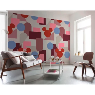 Carta da parati in tessuto non tessuto - Topolino colorato - 400 x 250 cm 