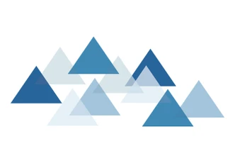 Raamsticker Driehoekswolk Blauw 