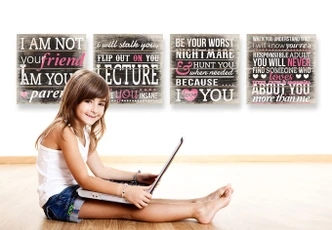 Houten Wanddecoratie I am not your parent... 