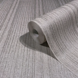 Carta da parati in tessuto non tessuto a righe e linee grigie Carta da parati a righe classica Carta da parati in tessuto non tessuto a righe e linee grigie Carta da parati a righe classica