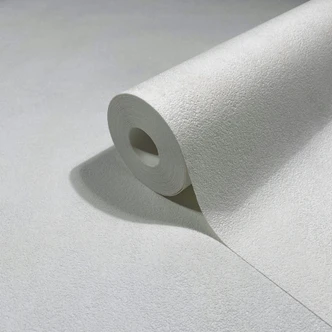 Papel pintado no tejido con aspecto de hormigón blanco utilizado aspecto liso  