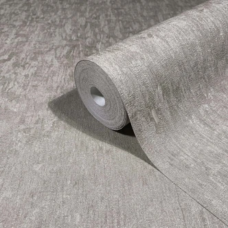Vliestapete in Grau, Beige Betonoptik Uni Modern 