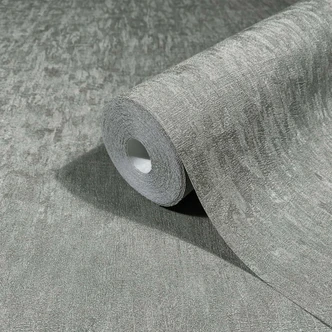 Vliestapete in Grau Betonoptik Uni Modern 