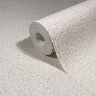 Tapeta z włókniny w kolorze beżowym z fakturą tynku o gładkim wyglądzie Tapeta z włókniny w kolorze beżowym z fakturą tynku o gładkim wyglądzie