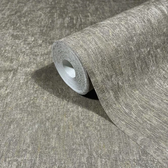 Non-woven tapeter i grått, brunt betongutseende slätt modernt 