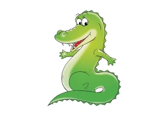 Sticker mural - Crocodile 