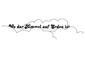 Wandtattoo Wo der Himmel auf Erden ist 