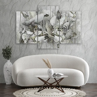 Leinwandbild 3 teilig, Saint Lotos Blumen 