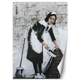Fototapete, Banksy Maid Street Art 